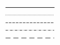罫線・点線・破線